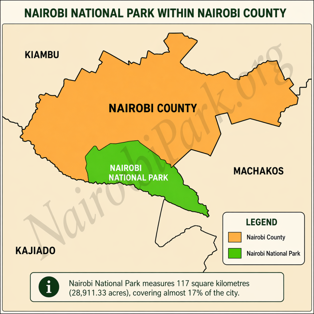 Map-Showing-Location-of-Nairobi-National-Park-in-respect-to-Nairobi-County-Kenyas-Capital-City-1024x1024